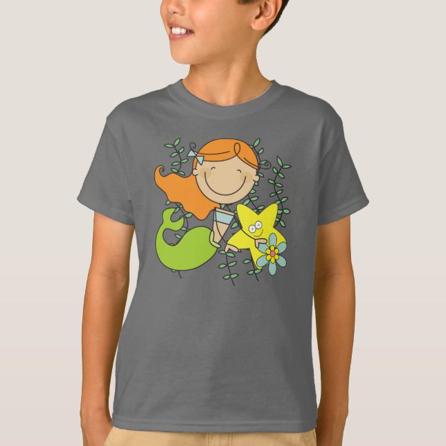 Redhead-Meerjungfrau T-Shirt (Vorderseite)
