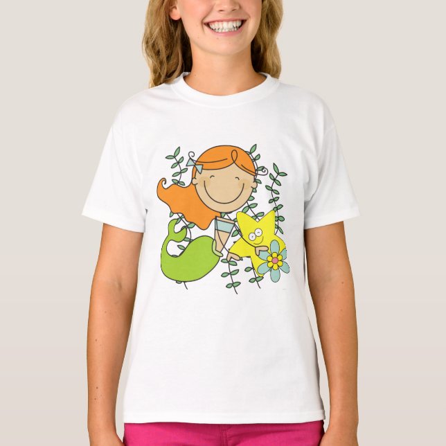 Redhead-Meerjungfrau T-Shirt (Vorderseite)