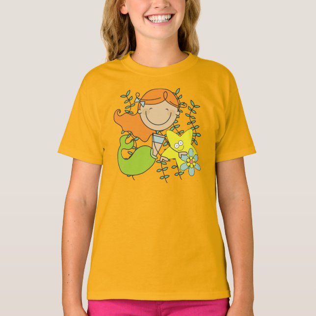 Redhead-Meerjungfrau T-Shirt (Vorderseite)