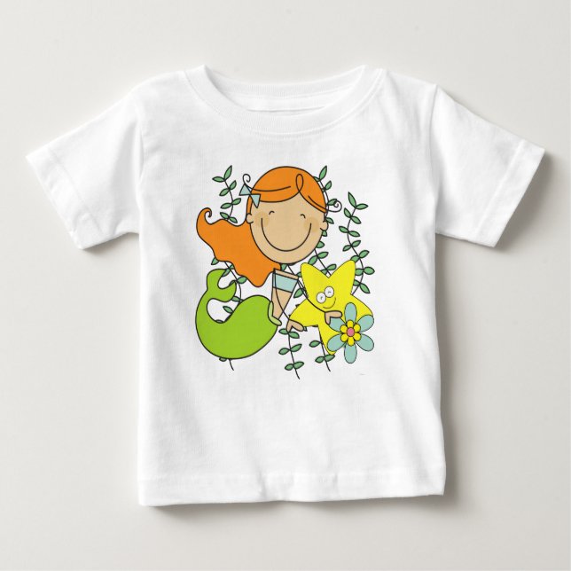 Redhead Mermaid Baby T-shirt (Vorderseite)
