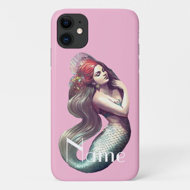 Redhead Mermaid Beauty Case-Mate iPhone Hülle (Rückseite)