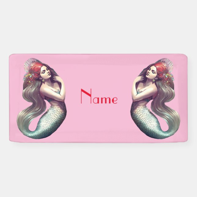 Redhead Mermaid Beauty Thunder_Cove Banner (Horizontal)