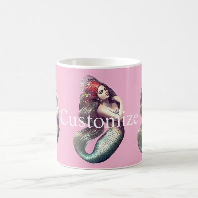Redhead Mermaid Beauty Thunder_Cove Kaffeetasse (Mittel)
