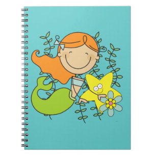 Redhead Mermaid Notizblock