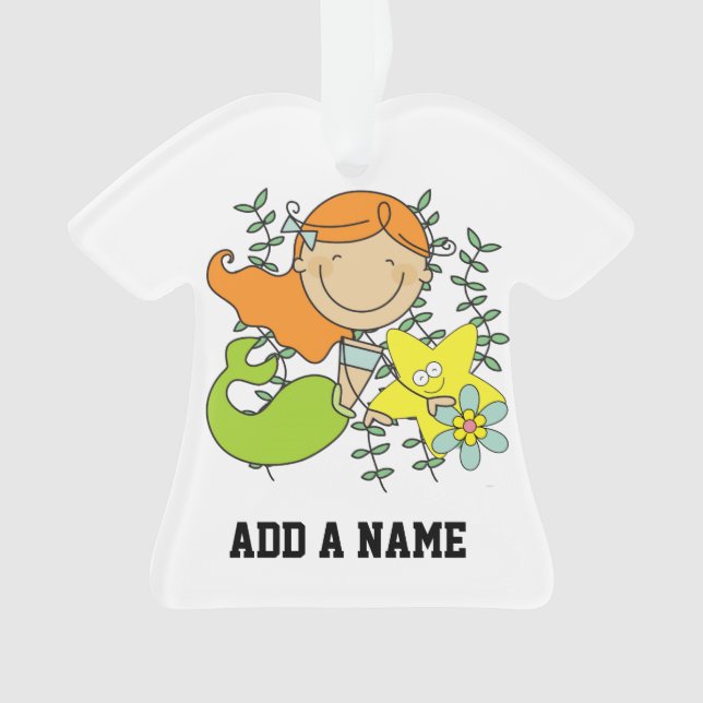 Redhead Mermaid Ornament (Vorderseite)