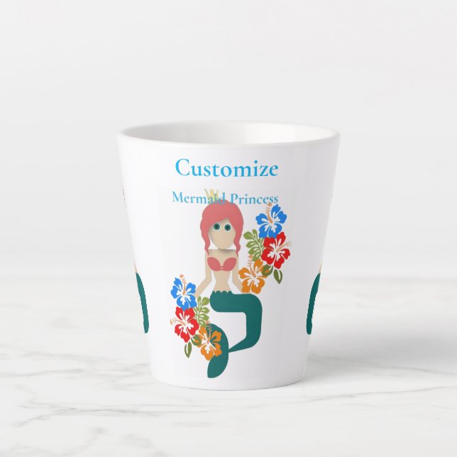 Redhead Mermaid Princess Thunder_Cove Milchtasse (Vorderseite)