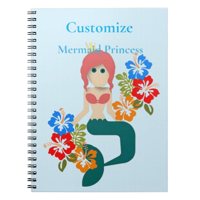 Redhead Mermaid Princess Thunder_Cove Notizblock (Vorderseite)