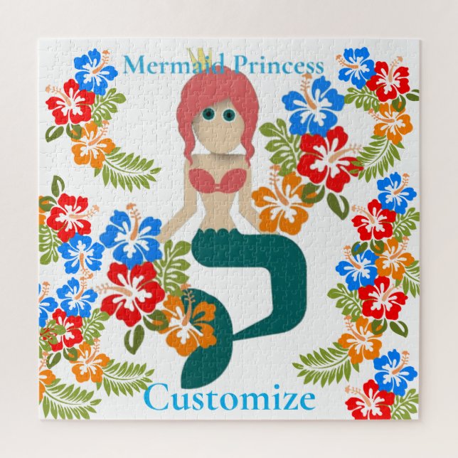 Redhead Mermaid Princess Thunder_Cove Puzzle (Vertikal)