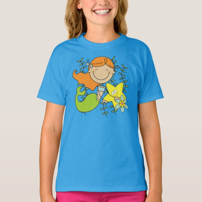 Redhead Mermaid T-Shirt (Vorderseite)
