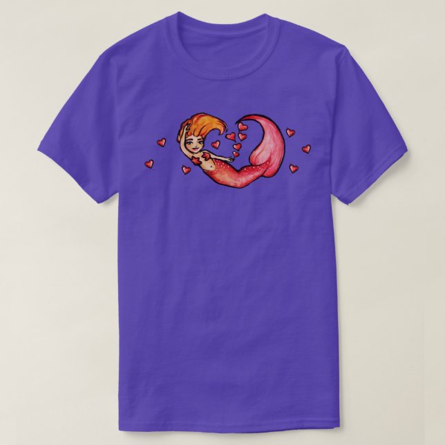 Redhead Mermaid T-Shirt (Design vorne)