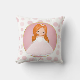 Redhead Pink Princess Kissen