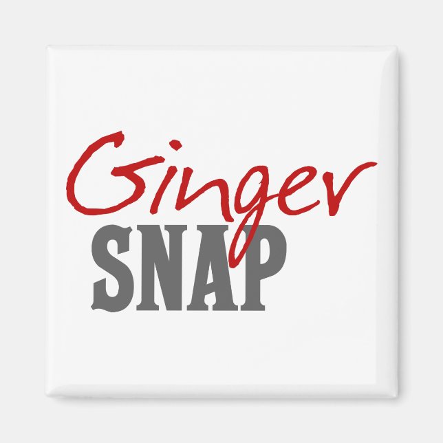 Redhead Spaß - Ginger Snap Magnet (Vorne)