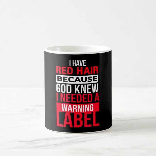 Redhead Warnungen Label Mc1r Red Hair Kaffeetasse (Mittel)