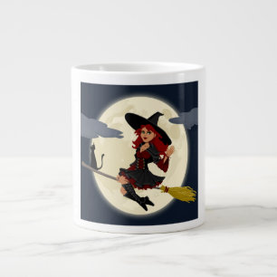 REDHEADED HALLOWEEN WITCH Jumbo-Tasse