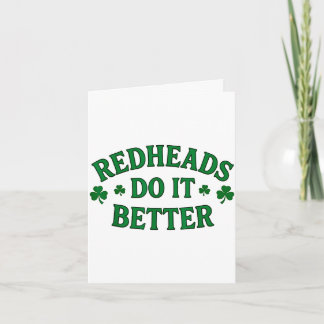 Redheads do better st patrick's day dibs on the karte