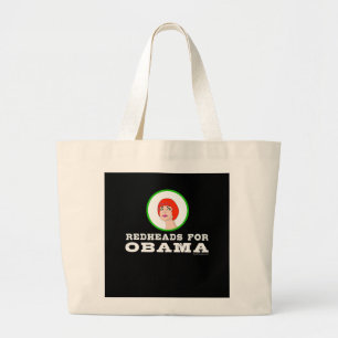 Redheads für Obama-Taschen-Tasche Jumbo Stoffbeutel