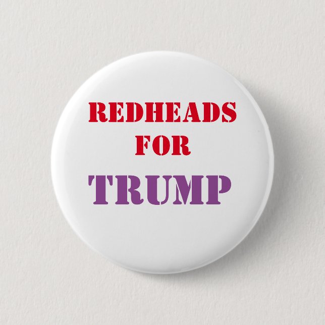 Redheads für TRUMPF Kampagnen-Knopf Button (Vorderseite)