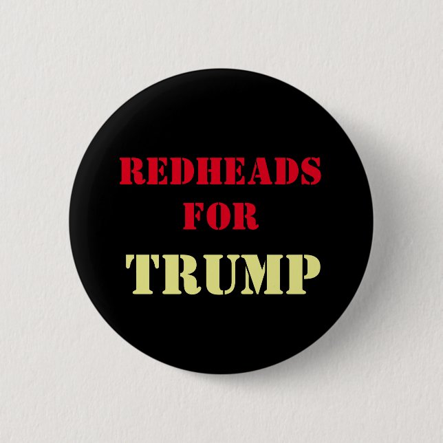 Redheads für TRUMPF Kampagnen-Knopf Button (Vorderseite)