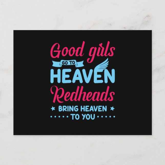 Redheads Red Hair Redhead Ginger Freckles Geschenk Postkarte (Vorderseite)