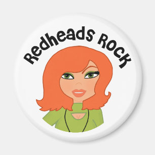 Redheads Rock Magnet