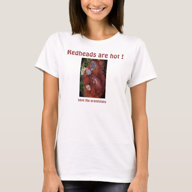 Redheads sind heiß! T-Shirt (Vorderseite)