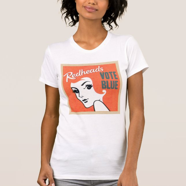 Redheads stimmen blau ab! Crew Fine Jersey tee (Vorderseite)