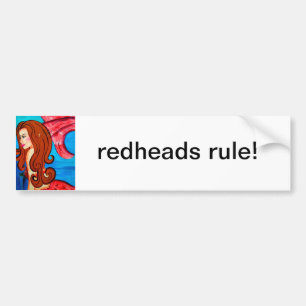 Redheadsregel-Autoaufkleber Autoaufkleber