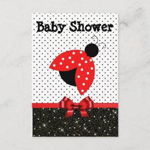 RedLadybug Babydusche für Mädchen Einladung