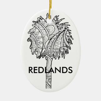 Redlands Palmen - Weihnachtsverzierung Keramik Ornament
