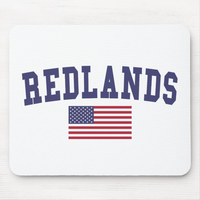 Redlands US-Flagge Mousepad (Vorne)