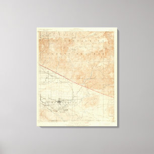 Redlands Viereck, das San- Andreasriß zeigt Leinwanddruck