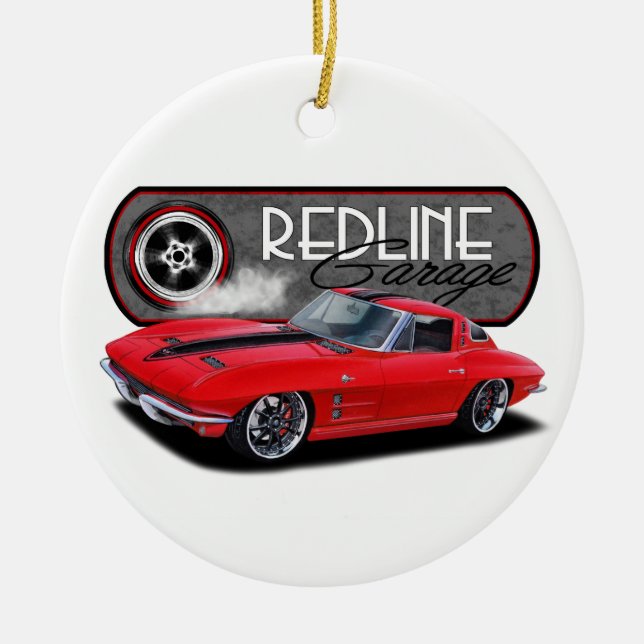 Redline Garage Stingray Keramik Ornament (Vorne)