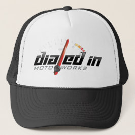 Redline in Motoworks-Logo-Hütte gewählt Truckerkappe