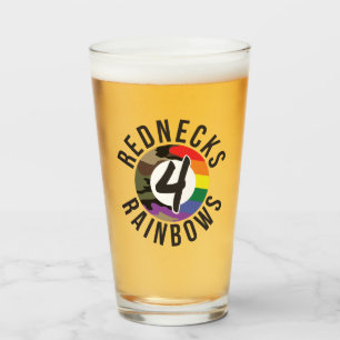 Redneck 4 Rainbows Glas