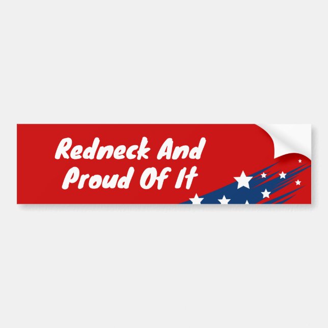 Redneck American Autoaufkleber (Vorne)