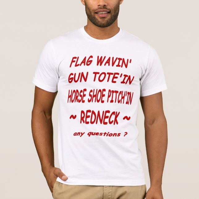 Redneck Bella Leinwand T-Shirt (Vorderseite)
