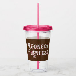Redneck druckt Extravaganten Text Acryltrinkbecher