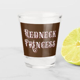 Redneck druckt Extravaganten Text Schnapsglas