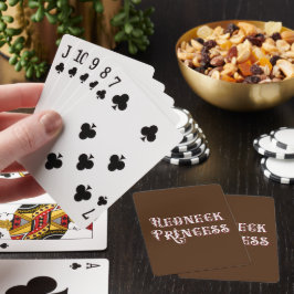 Redneck druckt Extravaganten Text Spielkarten
