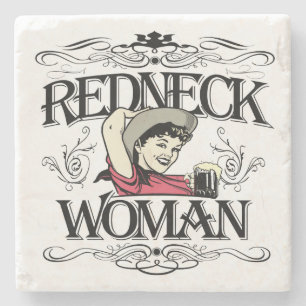 Redneck-Frau Steinuntersetzer