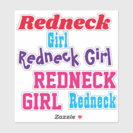 Redneck Girl Clear Stickers Car oder Notebook Aufkleber