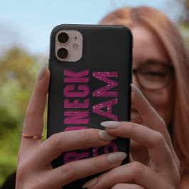 Redneck Glam Pink Glitzer auf Schwarz Case-Mate iPhone Hülle