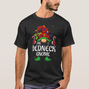 Redneck Gnome Buffalo Red Kariert Matching Family T-Shirt