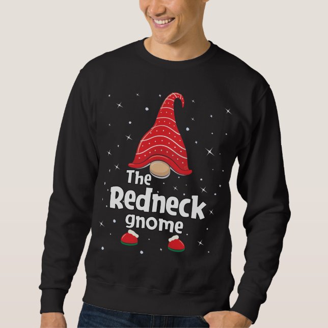 Redneck Gnome Familie Matching Weihnachten Funny P Sweatshirt (Vorderseite)