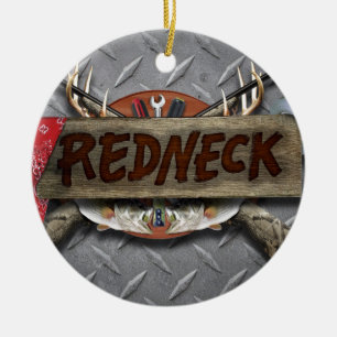 Redneck Keramik Ornament
