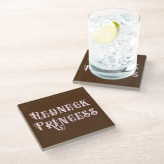 Redneck-Prinzessin Fancy Text Glasuntersetzer