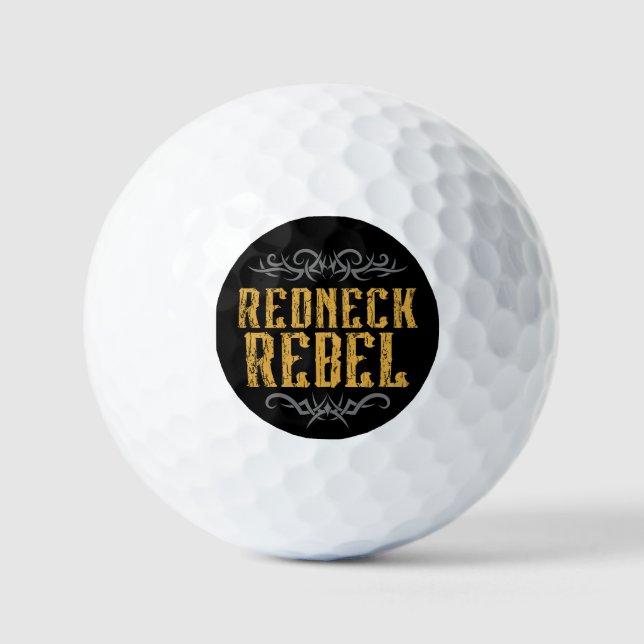 Redneck Rebel Golfball (Vorderseite)