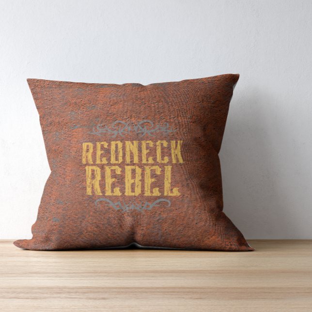 Redneck Rebel Grunge Rust Kissen (Von Creator hochgeladen)