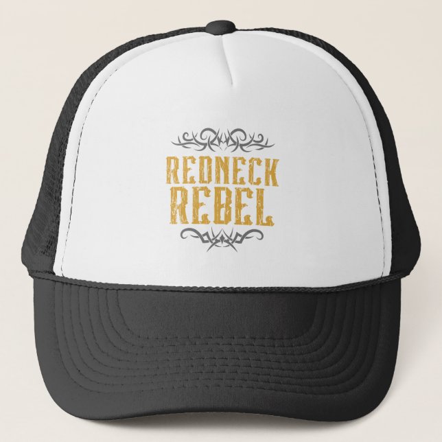 Redneck Rebel Truckerkappe (Vorderseite)