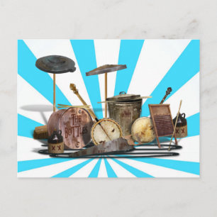 Redneck Rock Band Postkarte